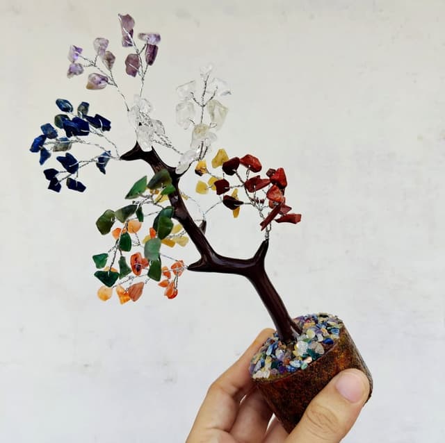 7 Chakra Aura Beads Tree hover